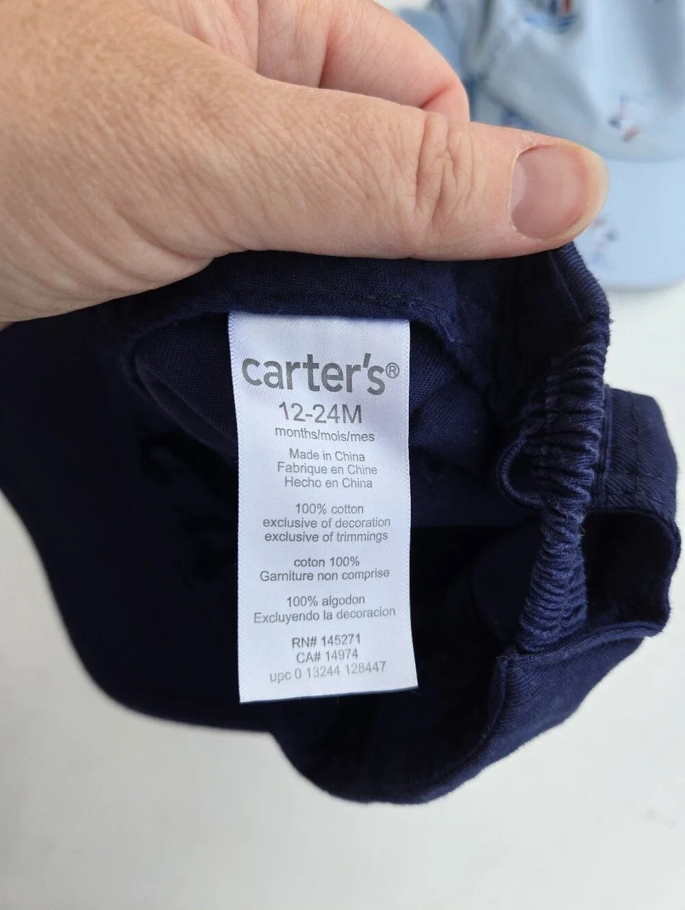 Boys Hats Set of 2 Summer Caps Navy & Light Blue Sailboat Print Swim Cap 12-24m
